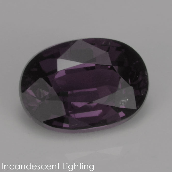 incandescent light color change garnet gemstone