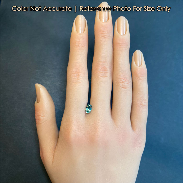 oval green garnet gemstone