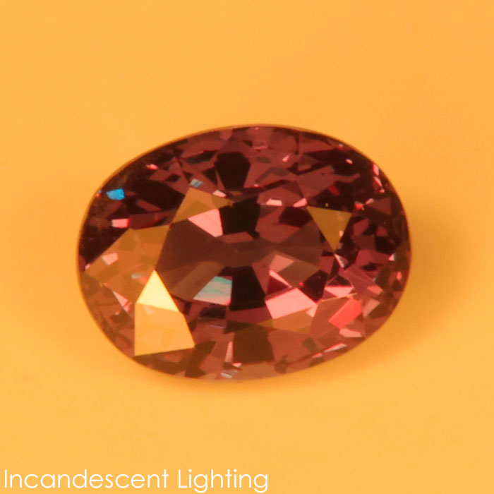 oval cut alexandrite like color change garnet gemstone
