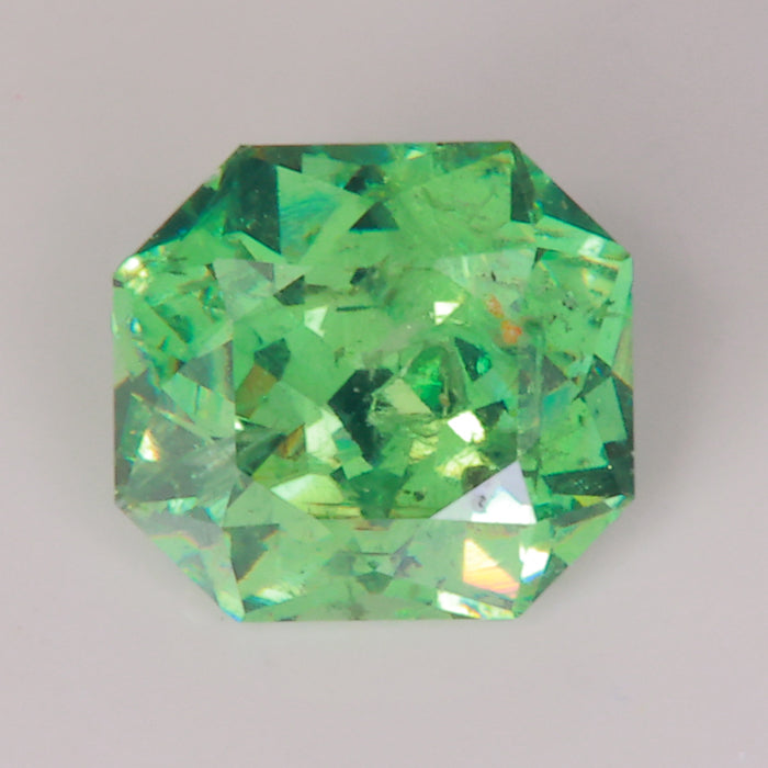 green color natural demantoid garnet gem