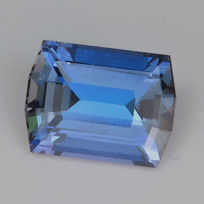 green violet blue natural tanzanite gemstone