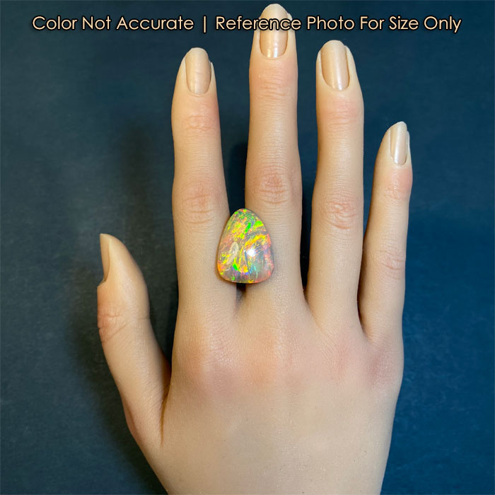 shield opal on hand