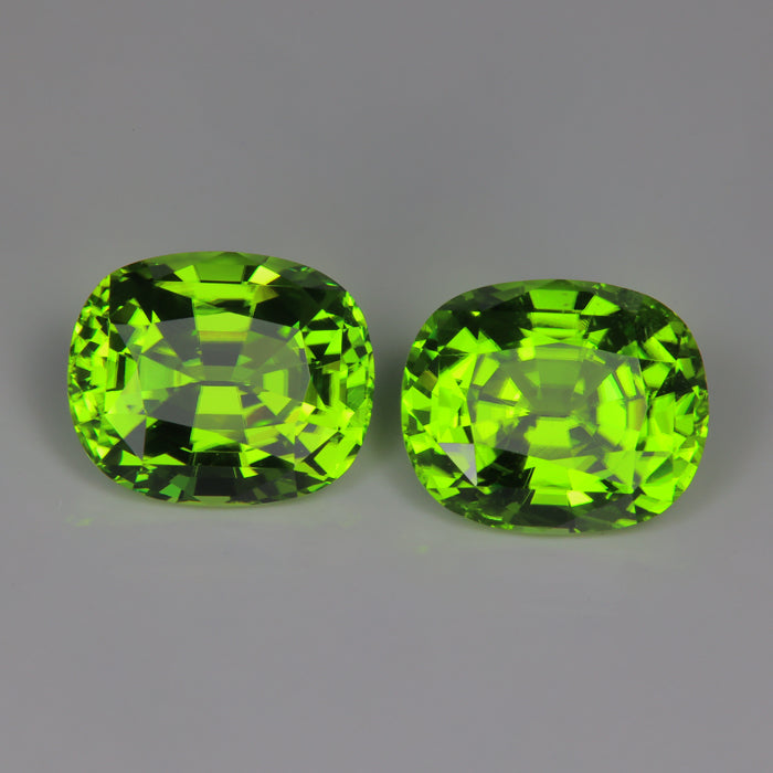 green color peridot from pakistan antique cushion cut