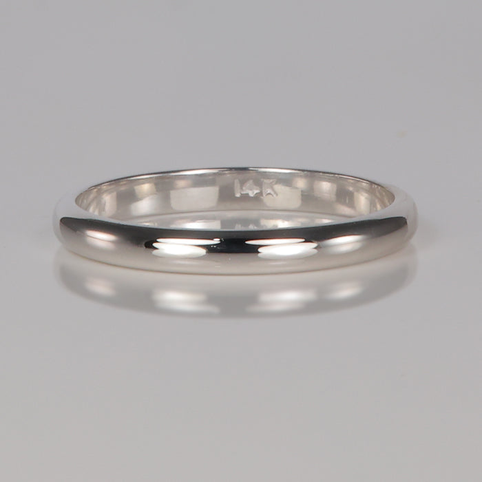 white gold estate ring band