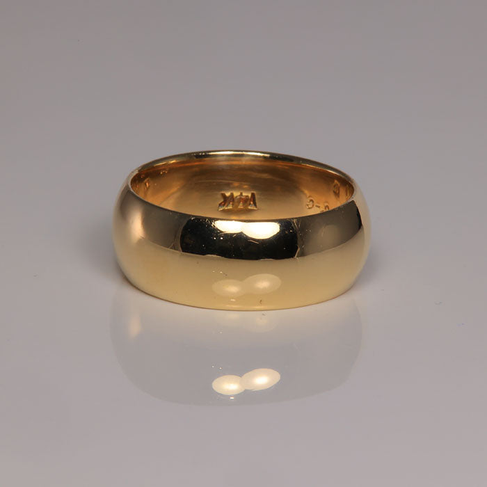 14k yellow gold gentlemans band