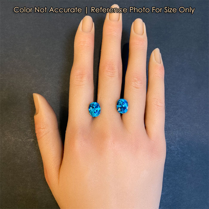 matched blue zircons from Cambodia