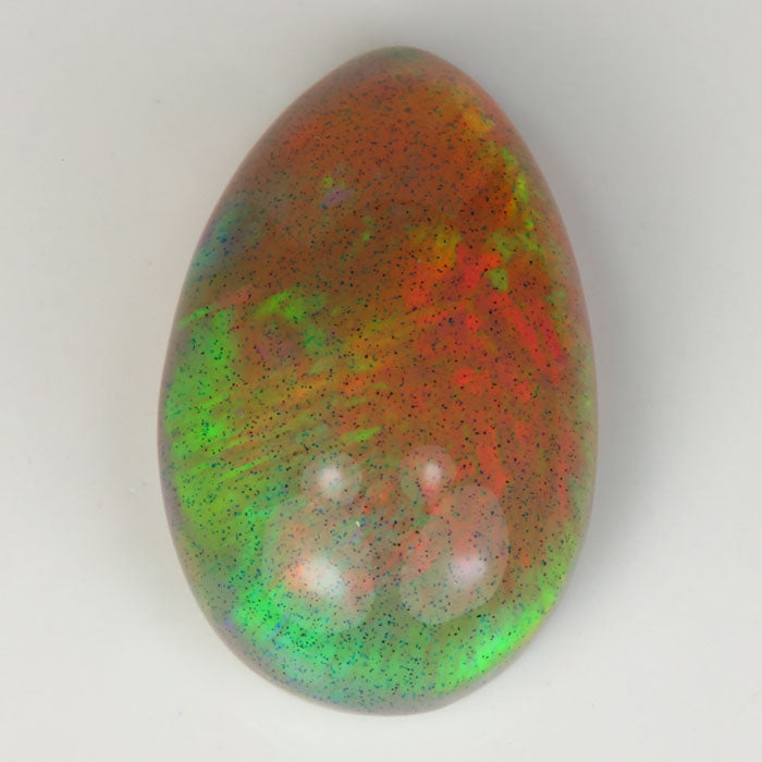 opal gemstone semi black pear shape