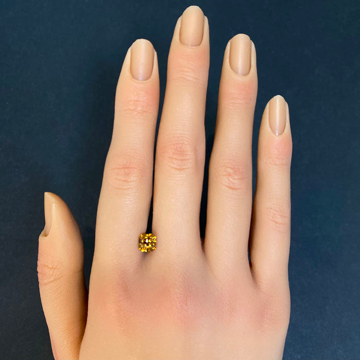 zircon gem golden brown