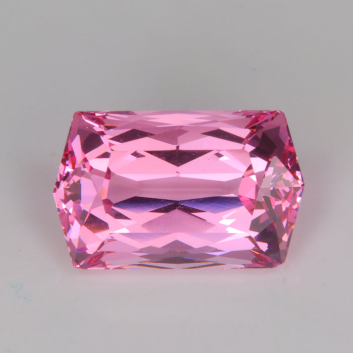 hex emerald cut pink color natural spinel