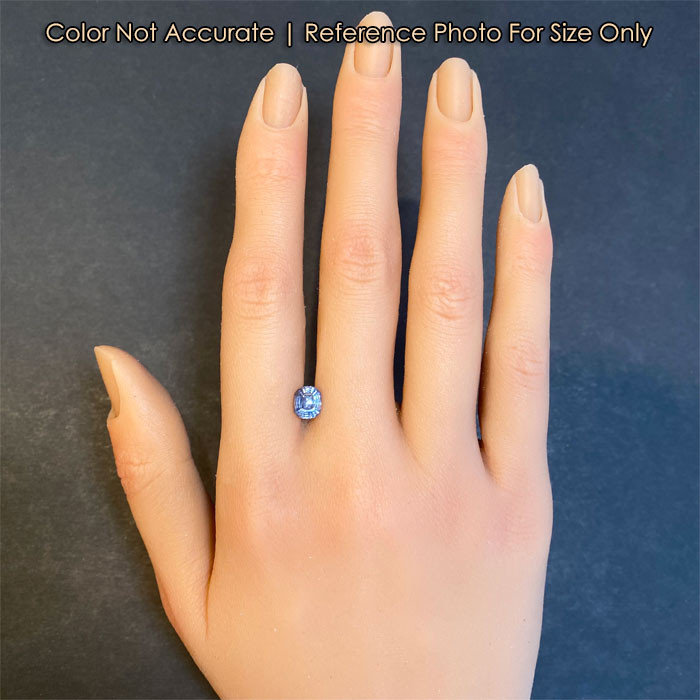 size of montana sapphire gem on hand