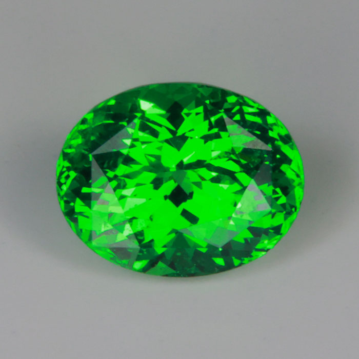 Green Color Tsavorite Garnet Oval Cut