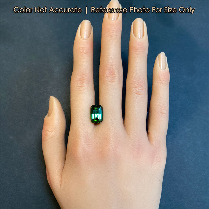 tourmaline gemstone on hand