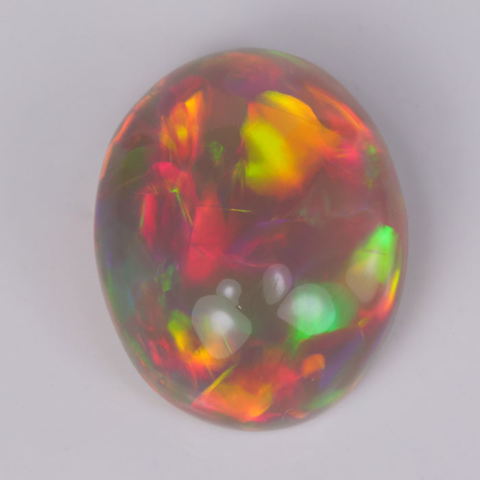 Oval Cabochon Cut Welo Opal 7.72 Carats