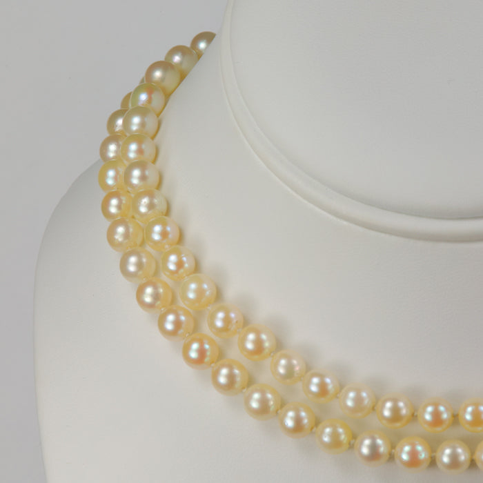 pearl necklace with gold clasp