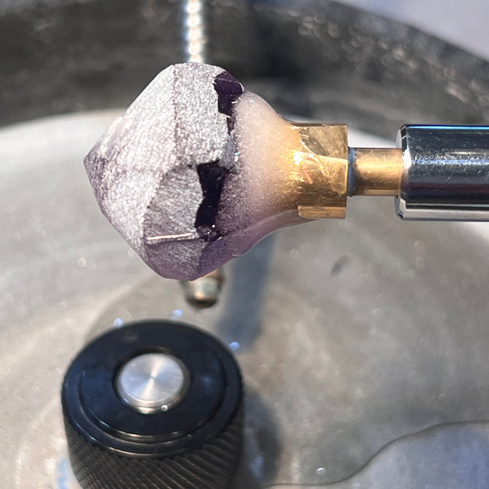 purple antique cushion mixed amethyst gem