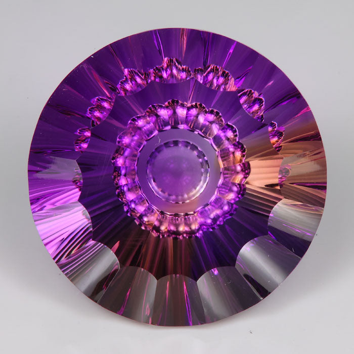 fantasy cut ametrine gemstone