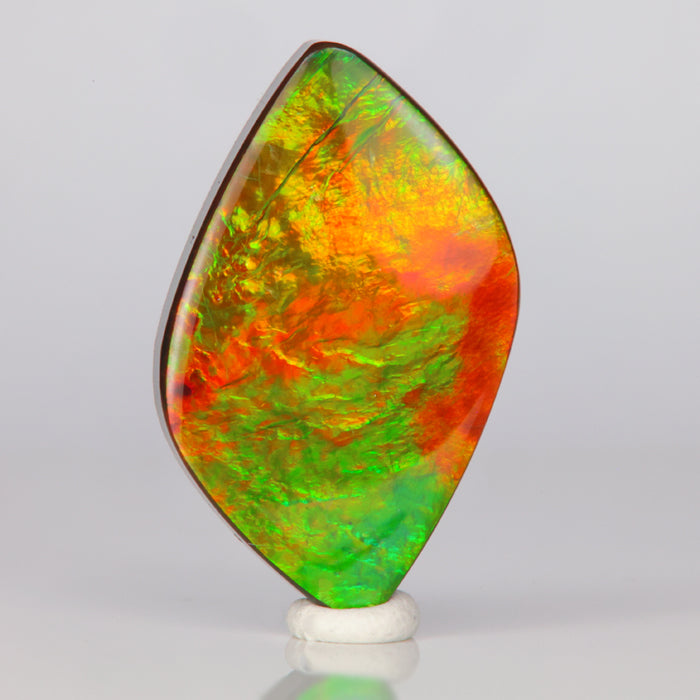 red orange green ammolite