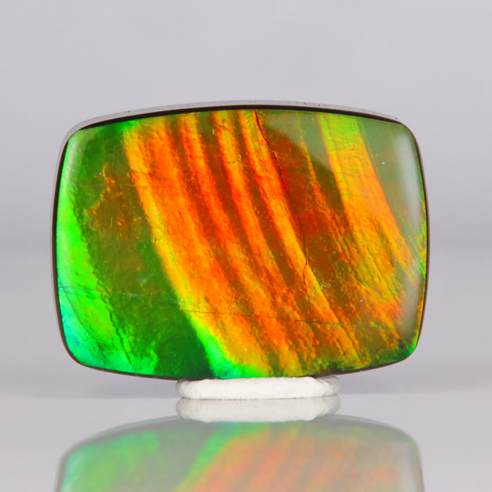 antique cushion cut ammolite gemstone