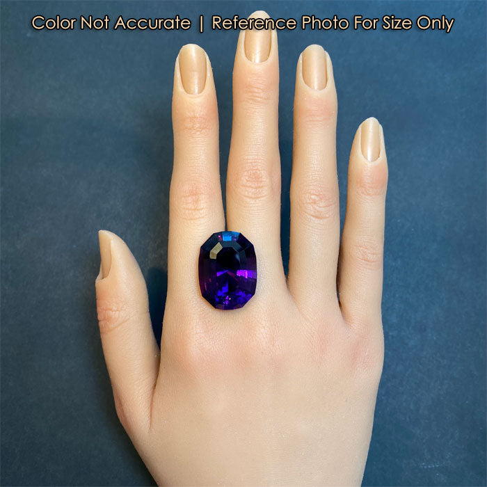 large beautiful amethyst gem on hand size