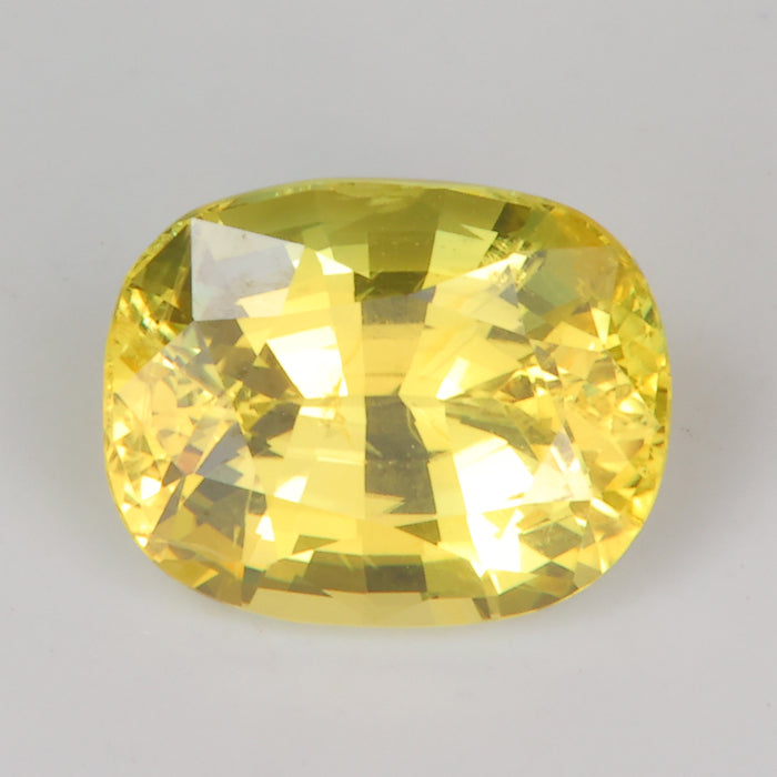 yellow sapphire gemstone antique cushion cut