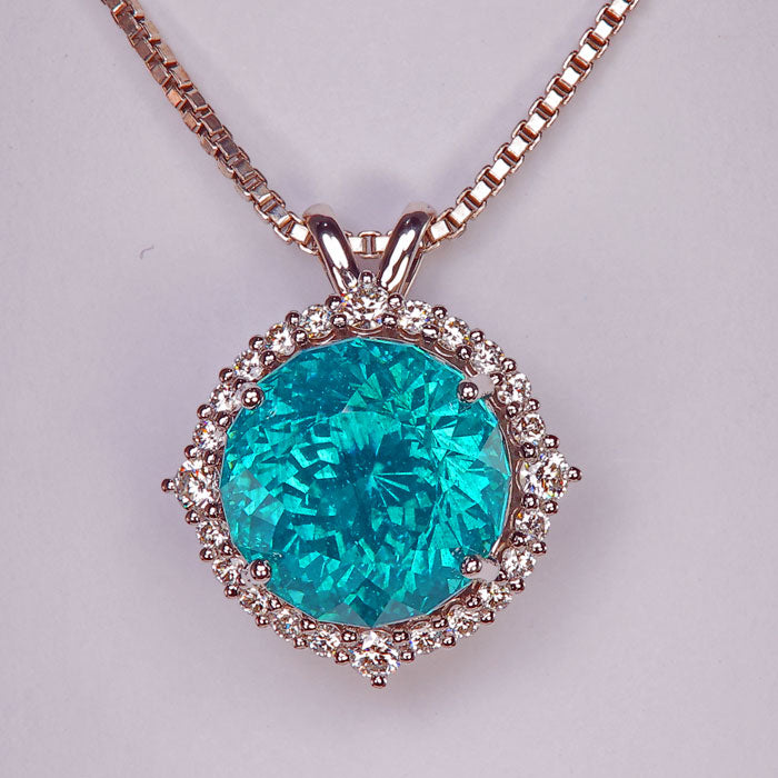 white gold diamond apatite pendant beautiful