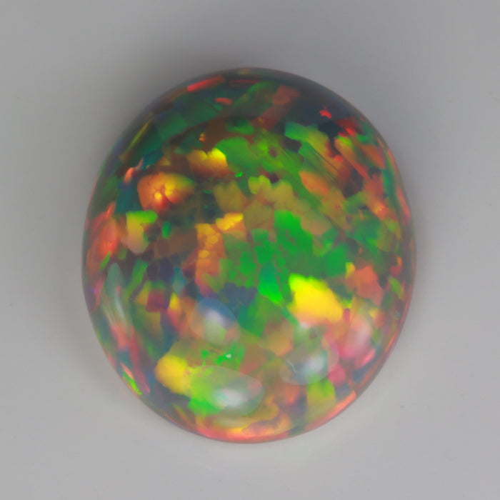 oval cut opal gem black opal