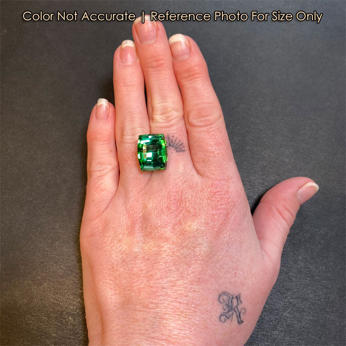 tourmaline gemstone on hand