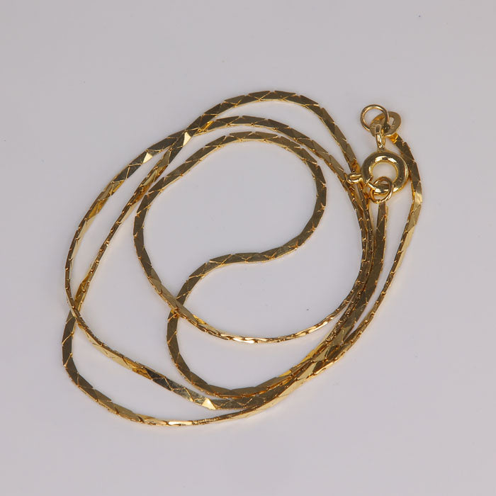 yellow gold cobra chain