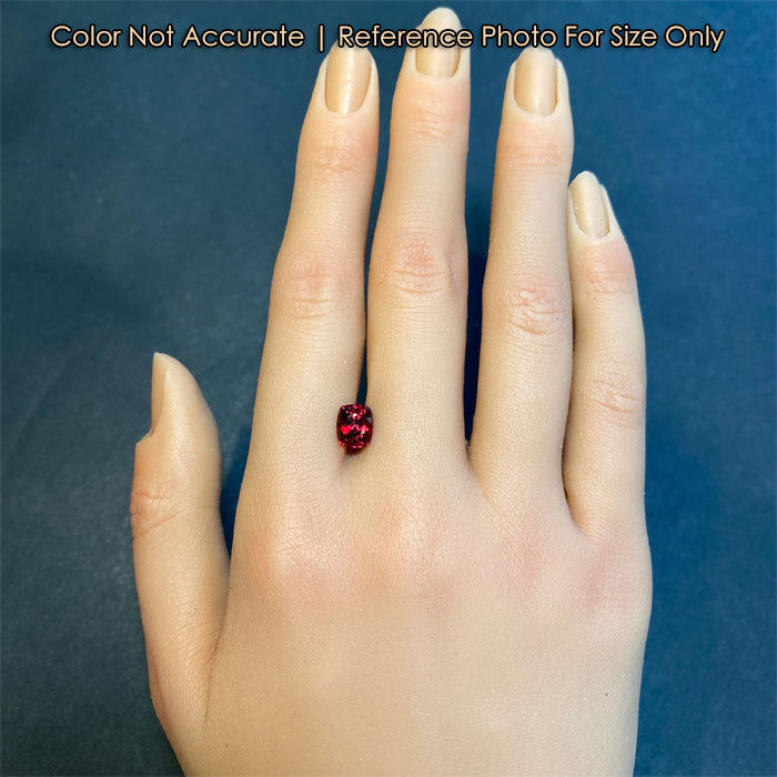 red color antique cushion cut spinel gem