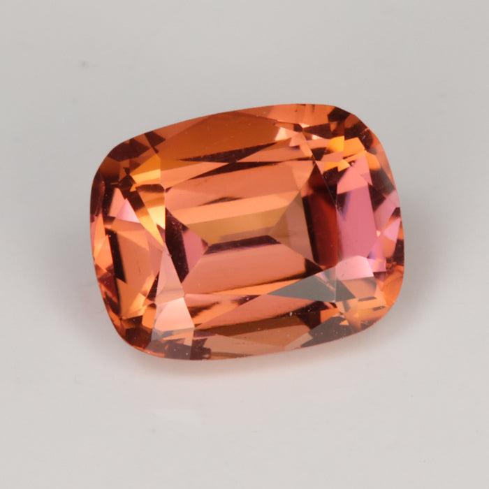 pink orange fancy tanzanite antique cushion cut