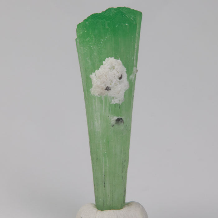 Green tourmaline spray crystal