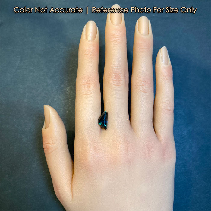 tanzanite gemstone natural freeform cut size to hand