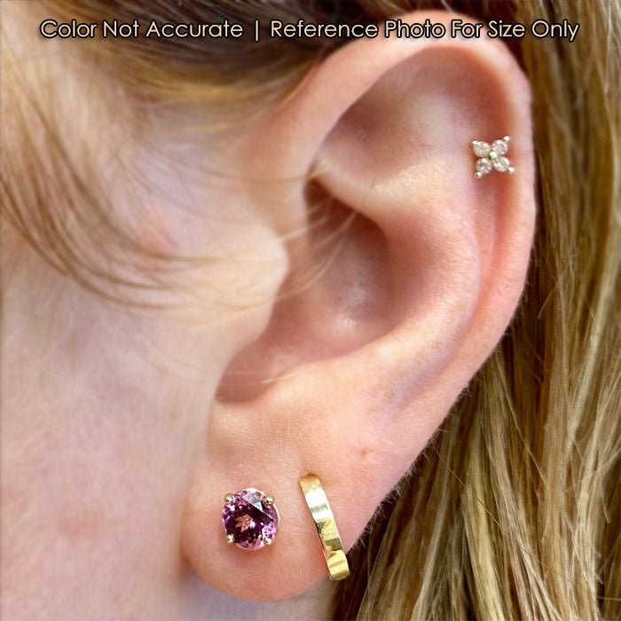 yellow gold garnet earrings
