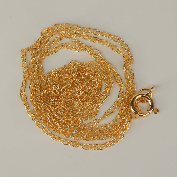 yellow gold rope link chain