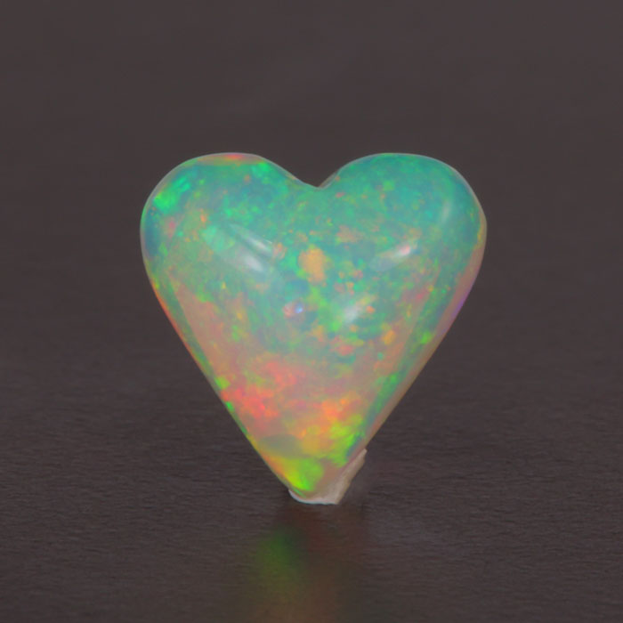 heart shape opal ethiopian opal gemstone
