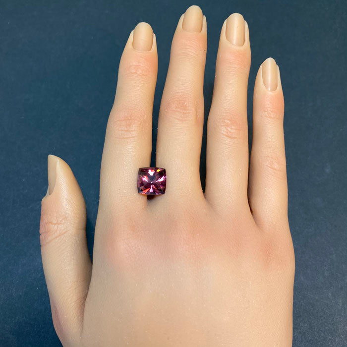 imperial zircon gemstone brownish pink color