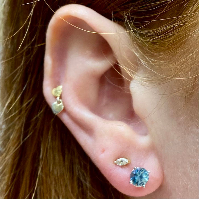 montana sapphire earrings green blue studs