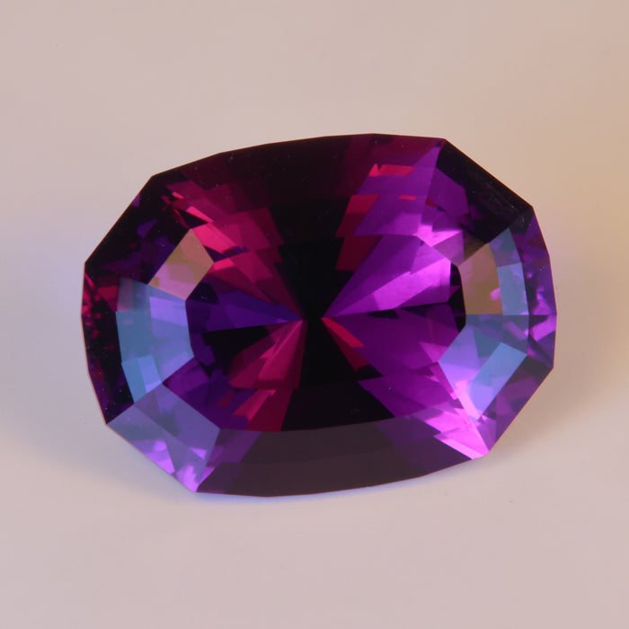 pleochroic amethyst gemstone antique cushion mixed cut