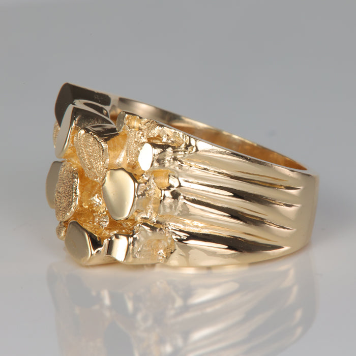 nugget look estate ring