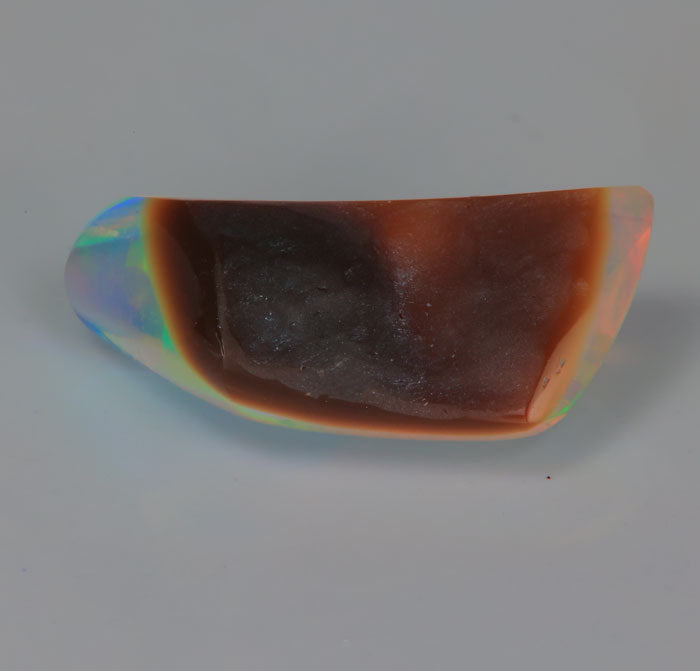 semi black opal gem
