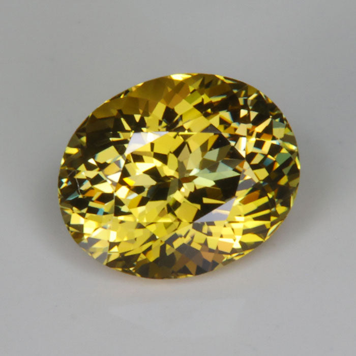 yellow fancy tanzanite gemstone