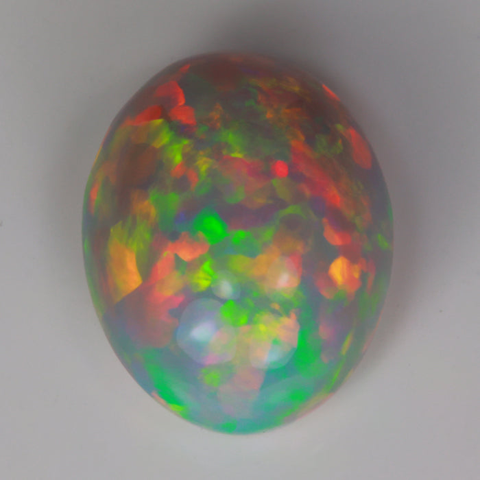 opal gem oval cabochon cut
