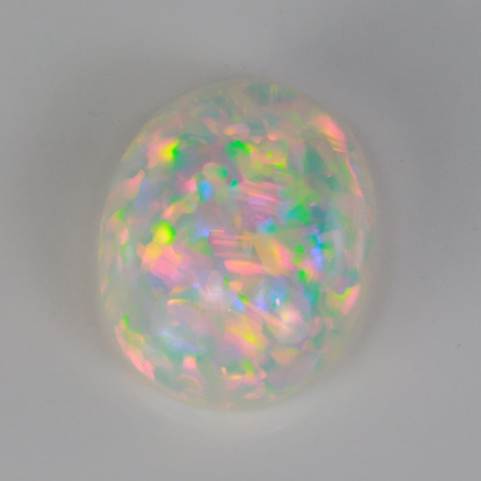 Oval cabochon opal gemstone
