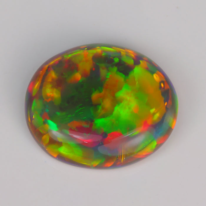 oval black opal gem