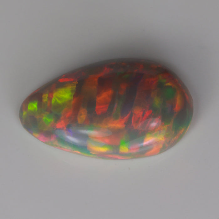 opal gemstone semi black color pear shape