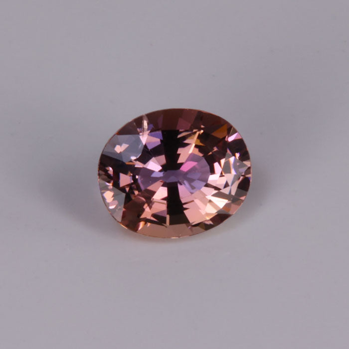 pink brown fancy oval tanzanite