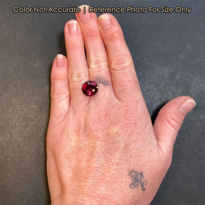 violet red garnet gem size