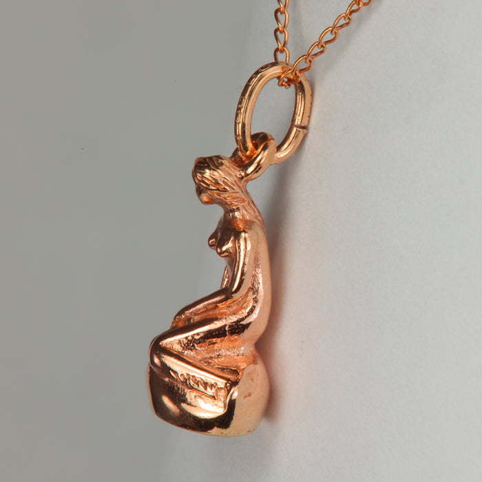 estate gold Denmark mermaid pendant