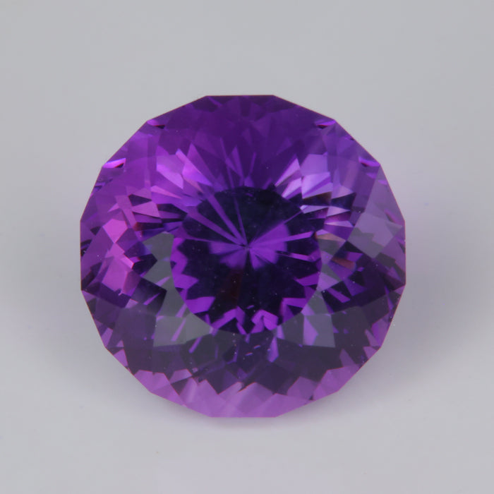 purple color portuguese round brilliant cut amethyst natural gemstone