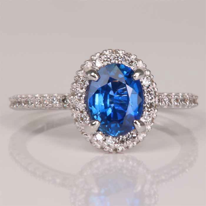 sapphire diamond ring white gold